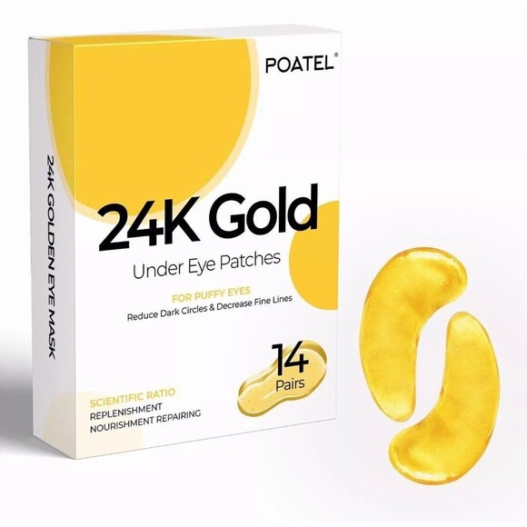 Under Eye Patches for Puffy Eyes 14 Pairs, Dark Circles Under Eye Treatment - Picture 1 of 7
